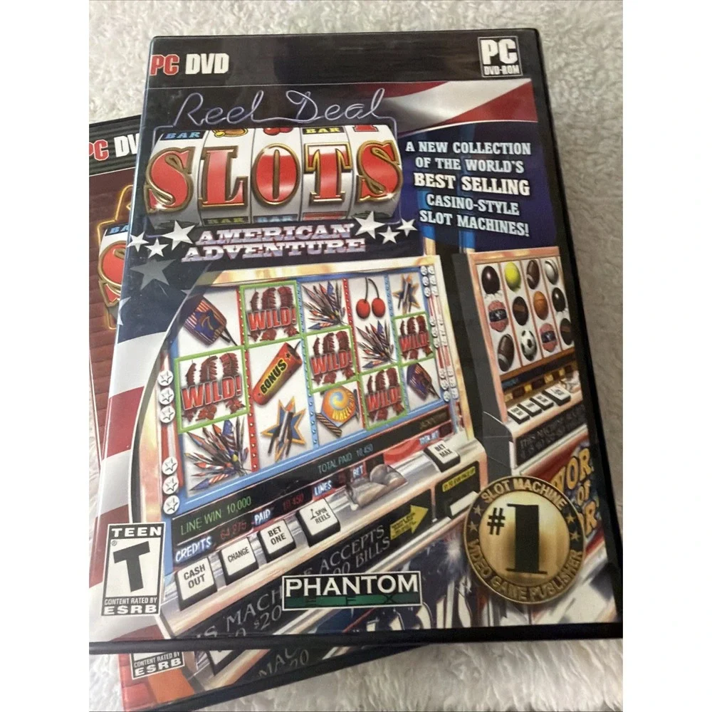 Lot Of 10 Slots PC CD-ROM Games Reel Deal Casino & WMS Slots Phantom Vintage